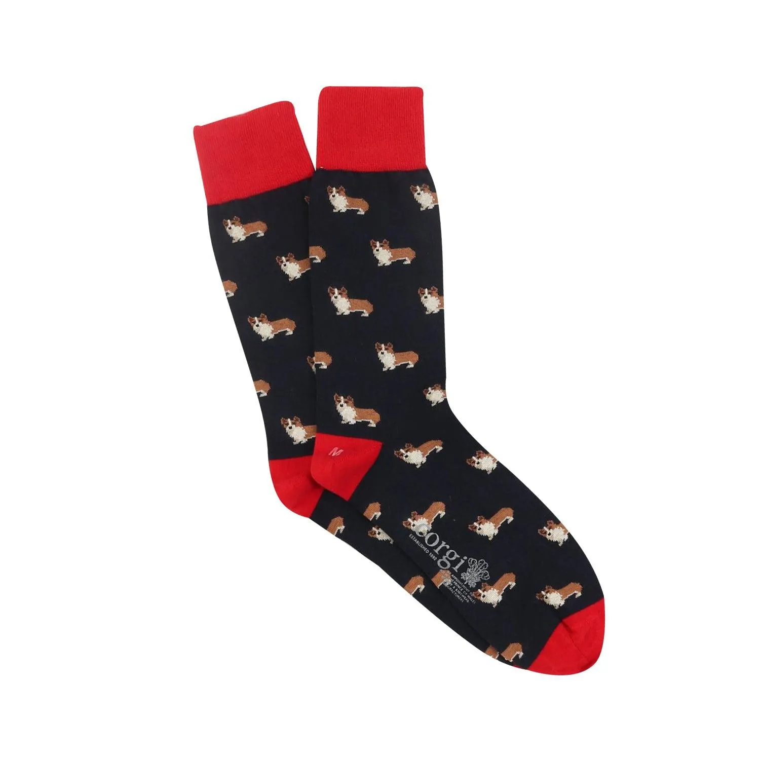 Men's Corgi Dog Cotton Socks