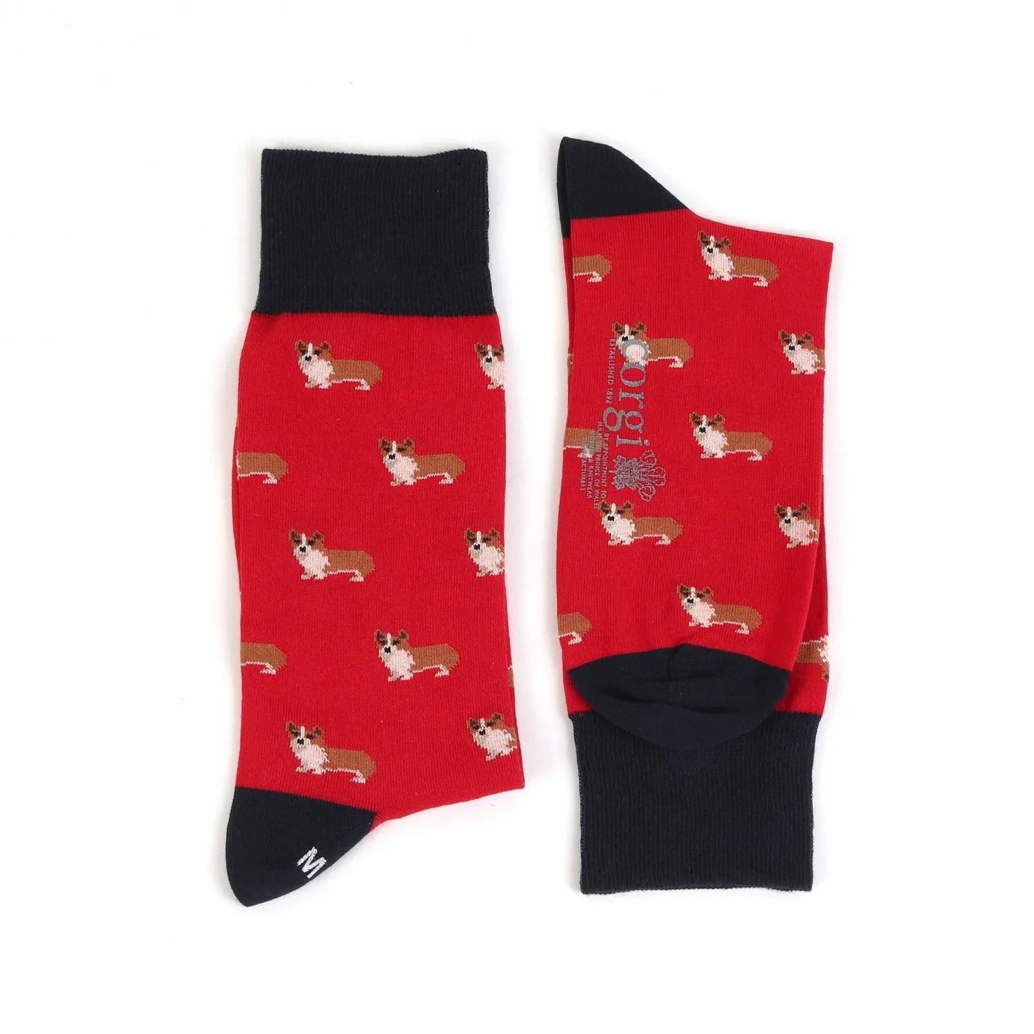 Men's Corgi Dog Cotton Socks