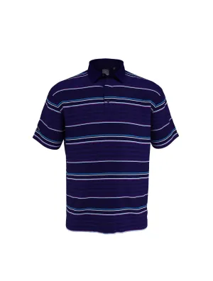 Mens Engineered Roadmap Textured Polo