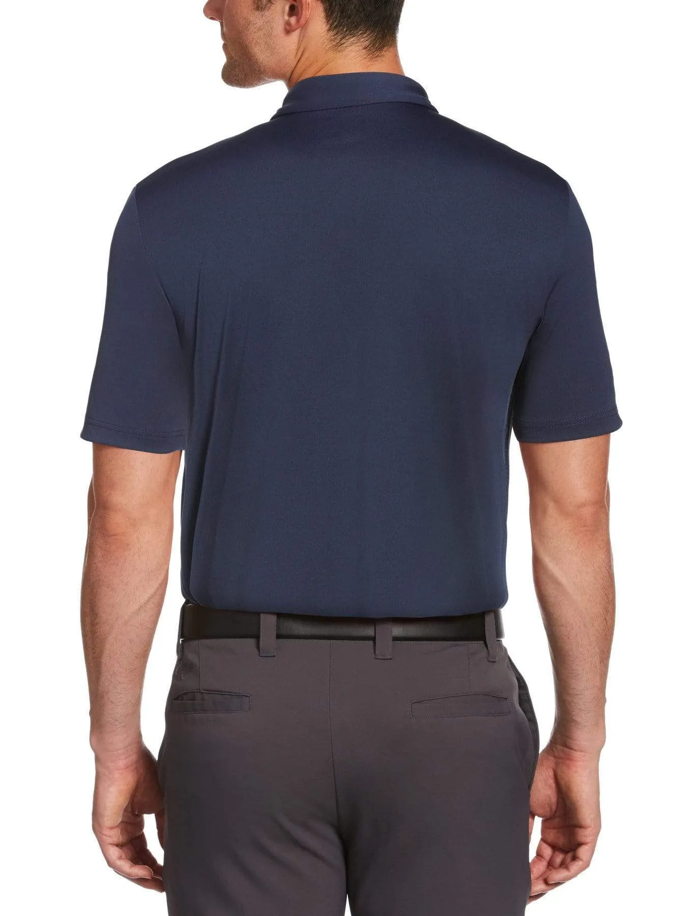 Mens Engineered Stripe Polo