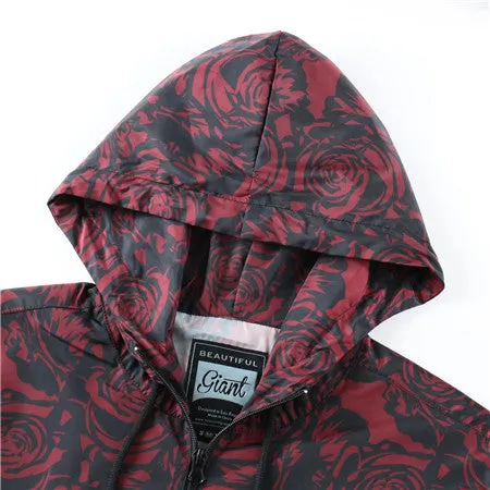 Men's  Hooded  Lightweight  Windbreaker