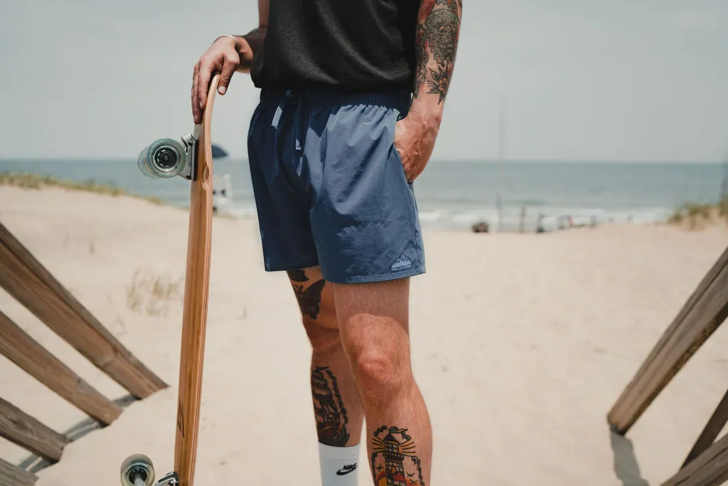 Men's Hybrid Tech 5" Short (Deep Blue)