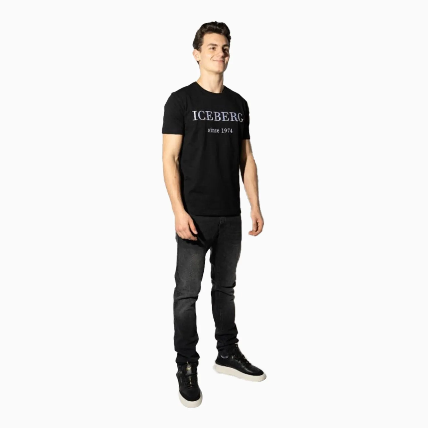 Men's Iceberg Logo Short Sleeve T-Shirt