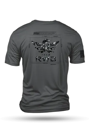 Men's Moisture Wicking T-Shirt - Team RWB Eagle Ethos Schematic