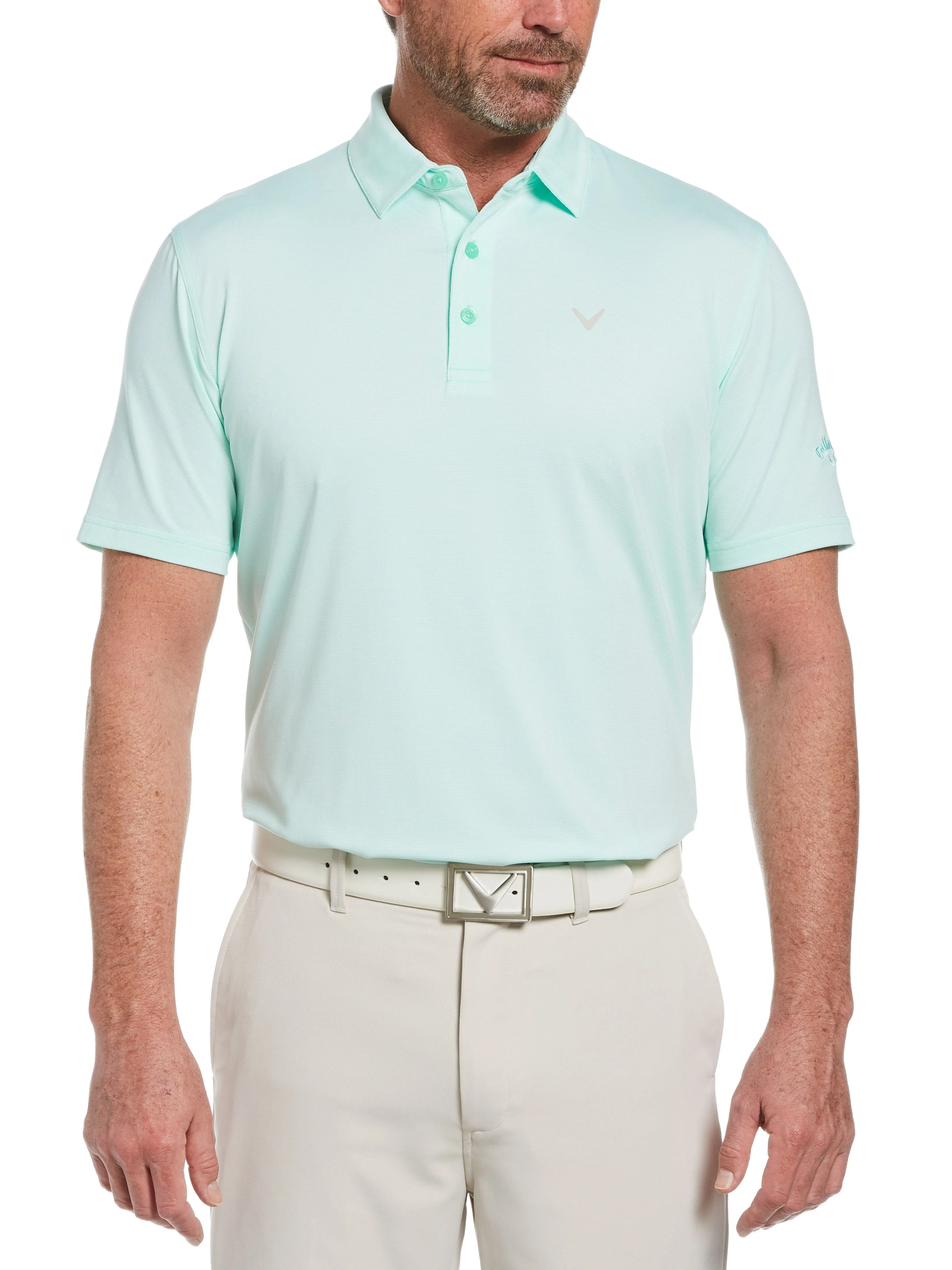 Mens Pro Spin Fine Line Stripe Polo