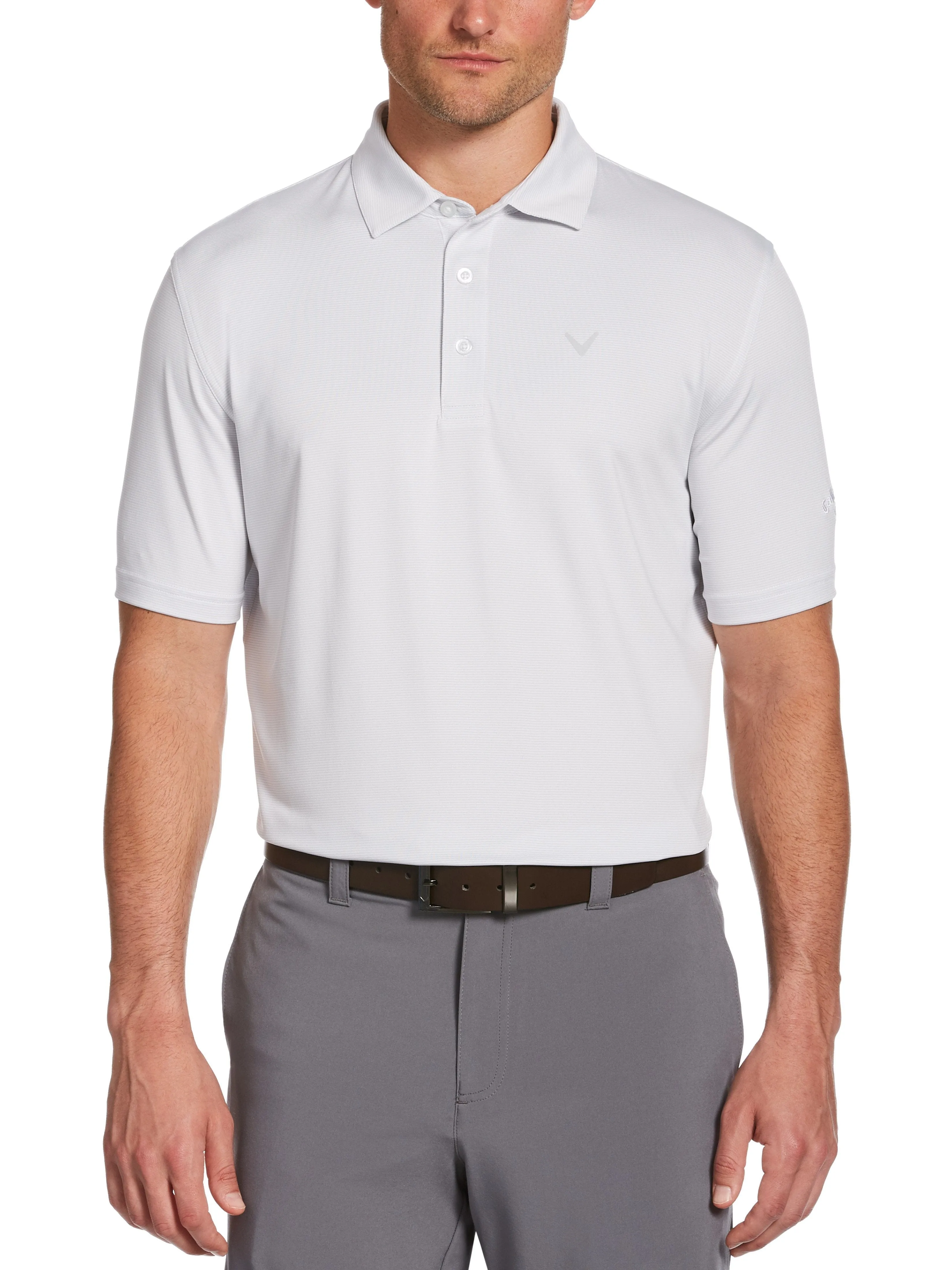 Mens Pro Spin Fine Line Stripe Polo