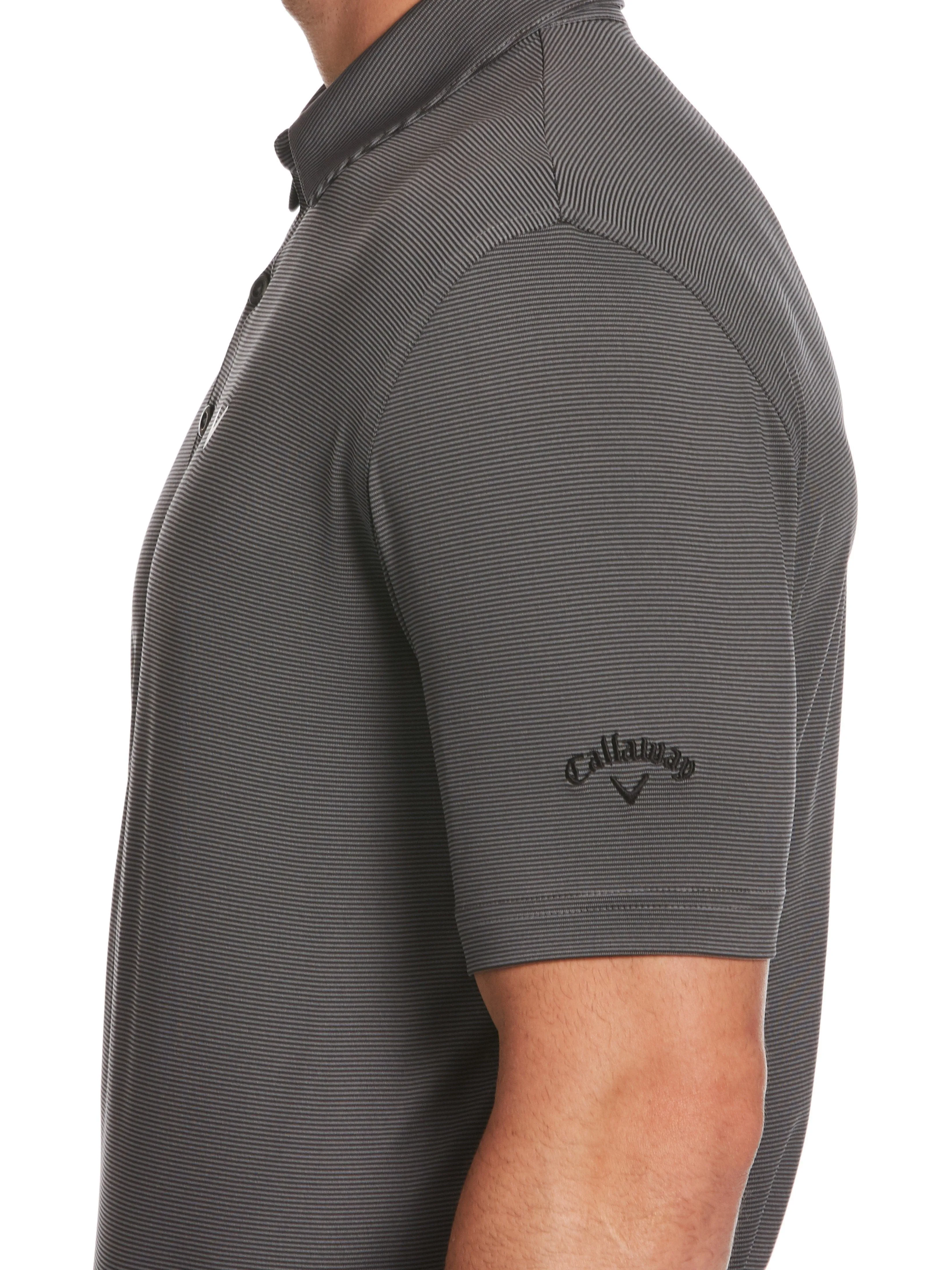 Mens Pro Spin Fine Line Stripe Polo