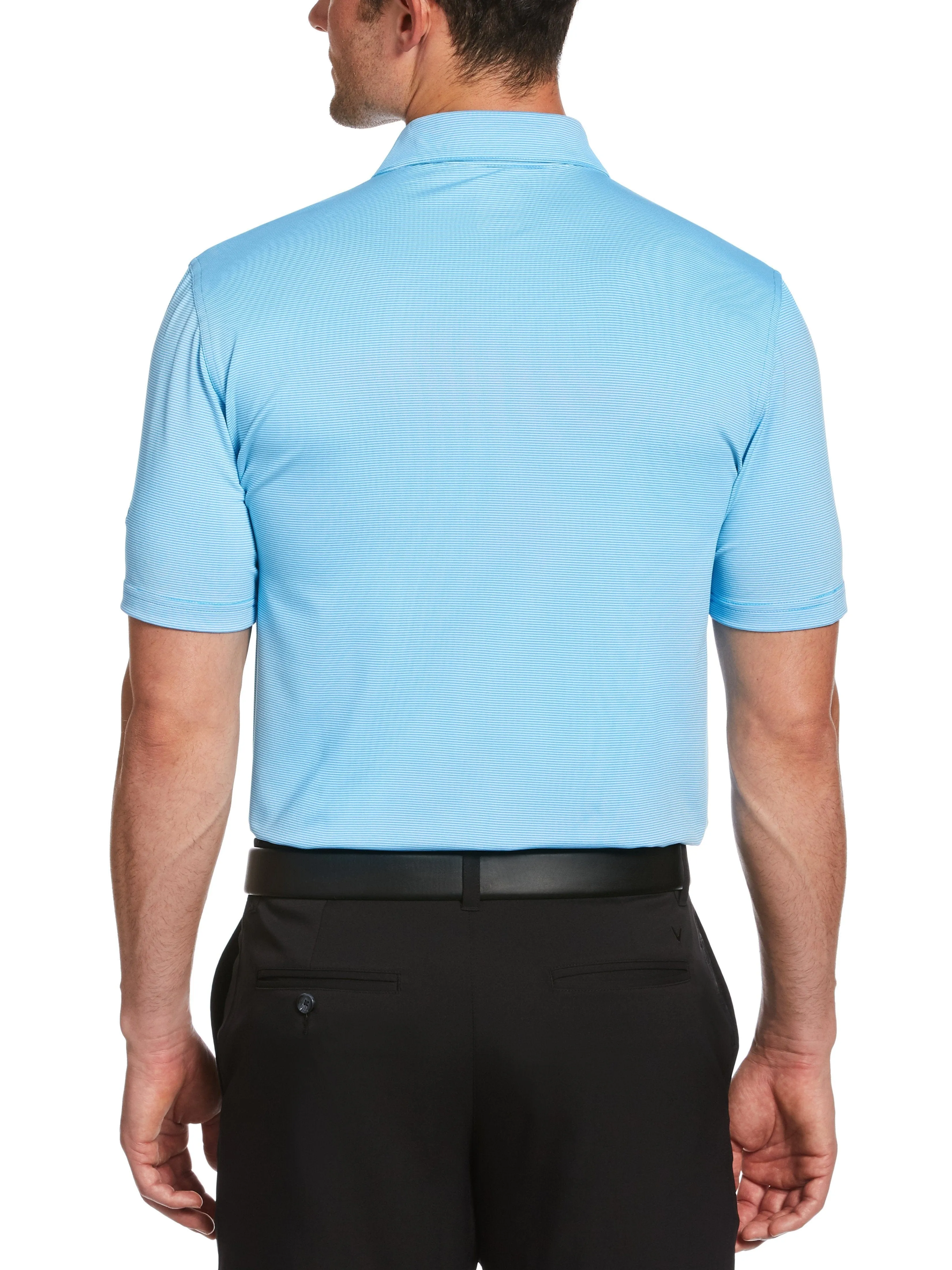 Mens Pro Spin Fine Line Stripe Polo