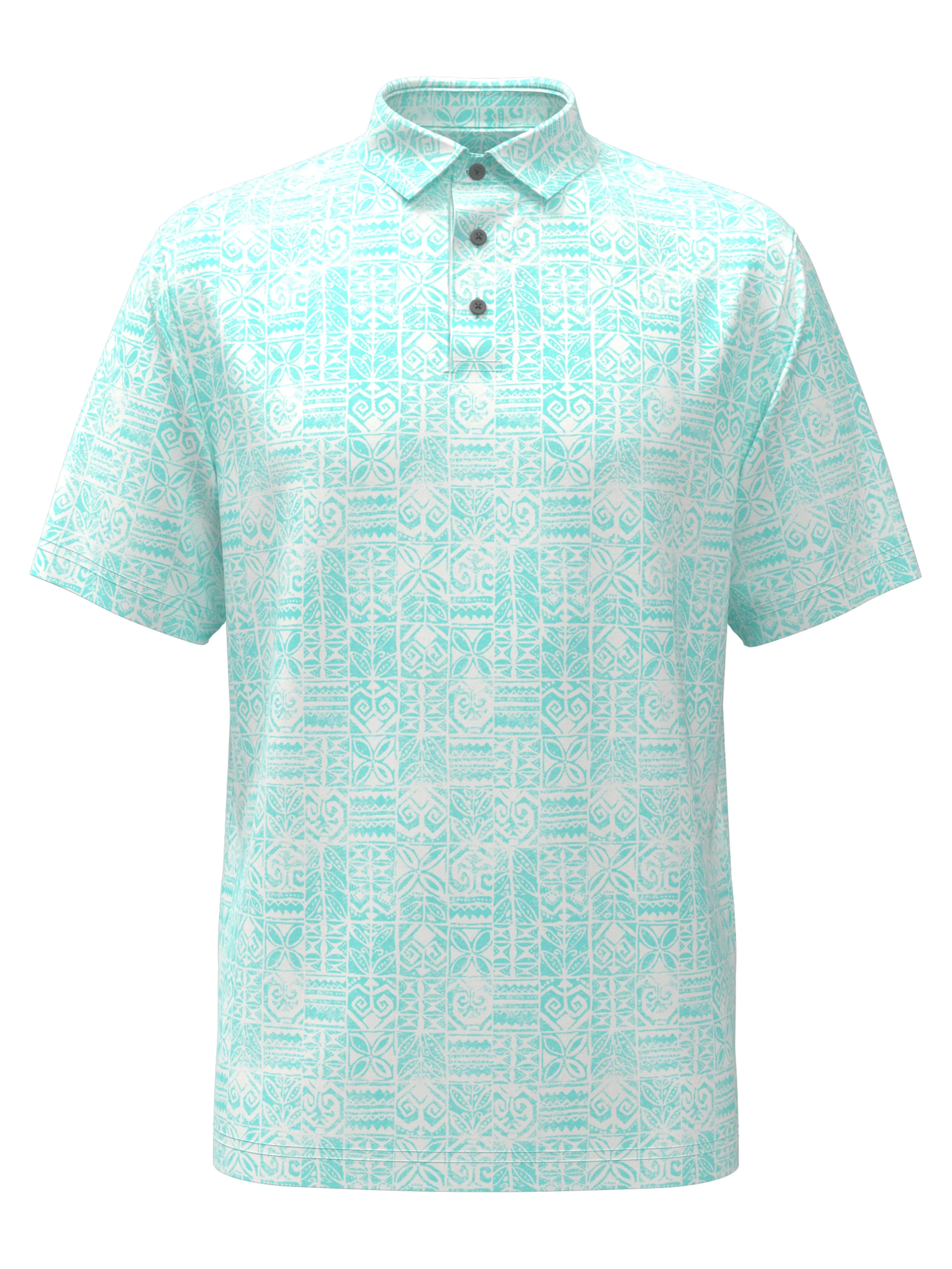 Men's Short Sleeve Printed Polo