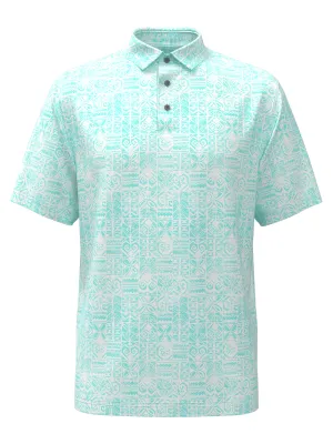 Men's Short Sleeve Printed Polo