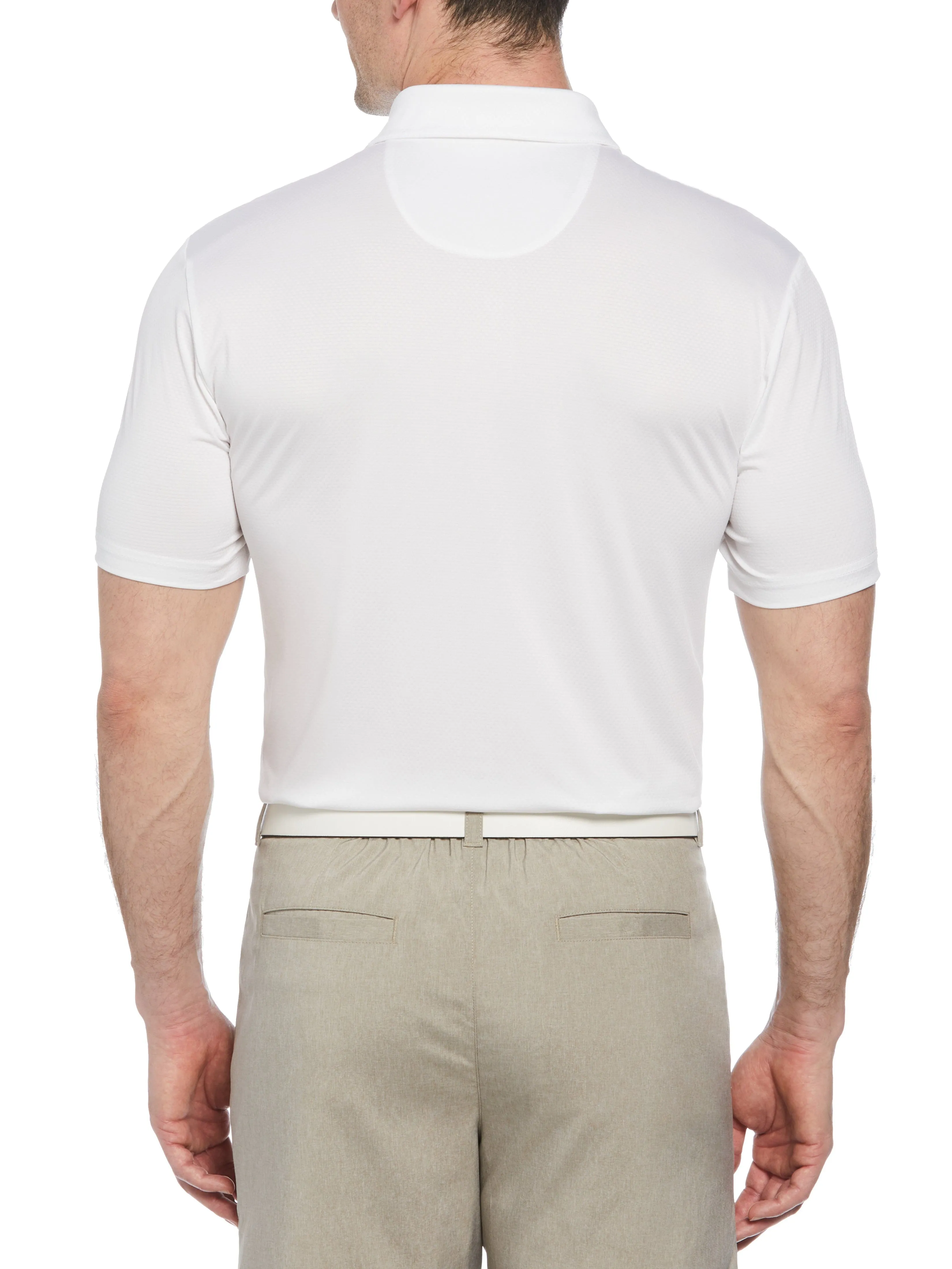 Men's Short Sleeve Solid Texture Polo