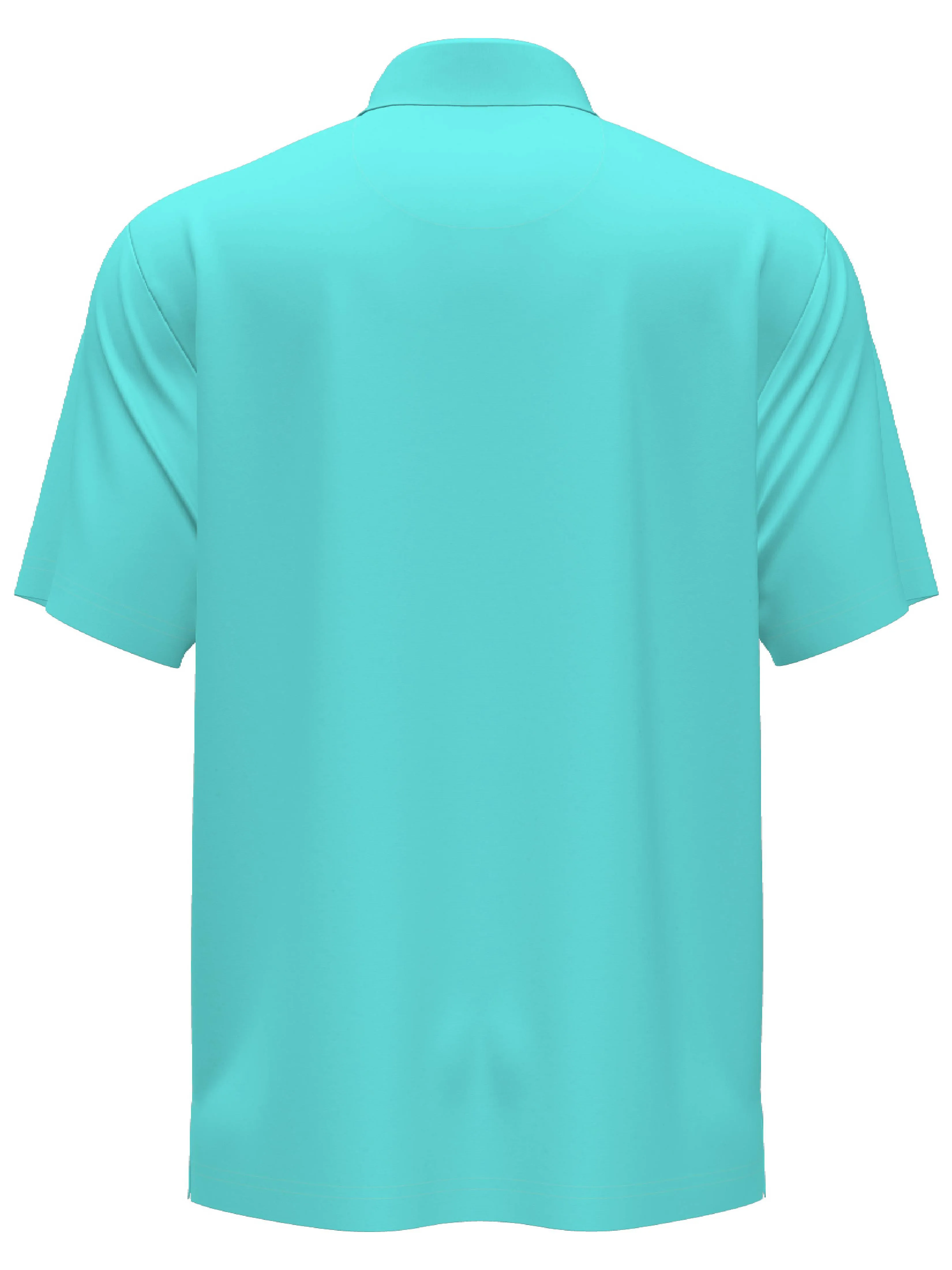 Men's Short Sleeve Solid Texture Polo