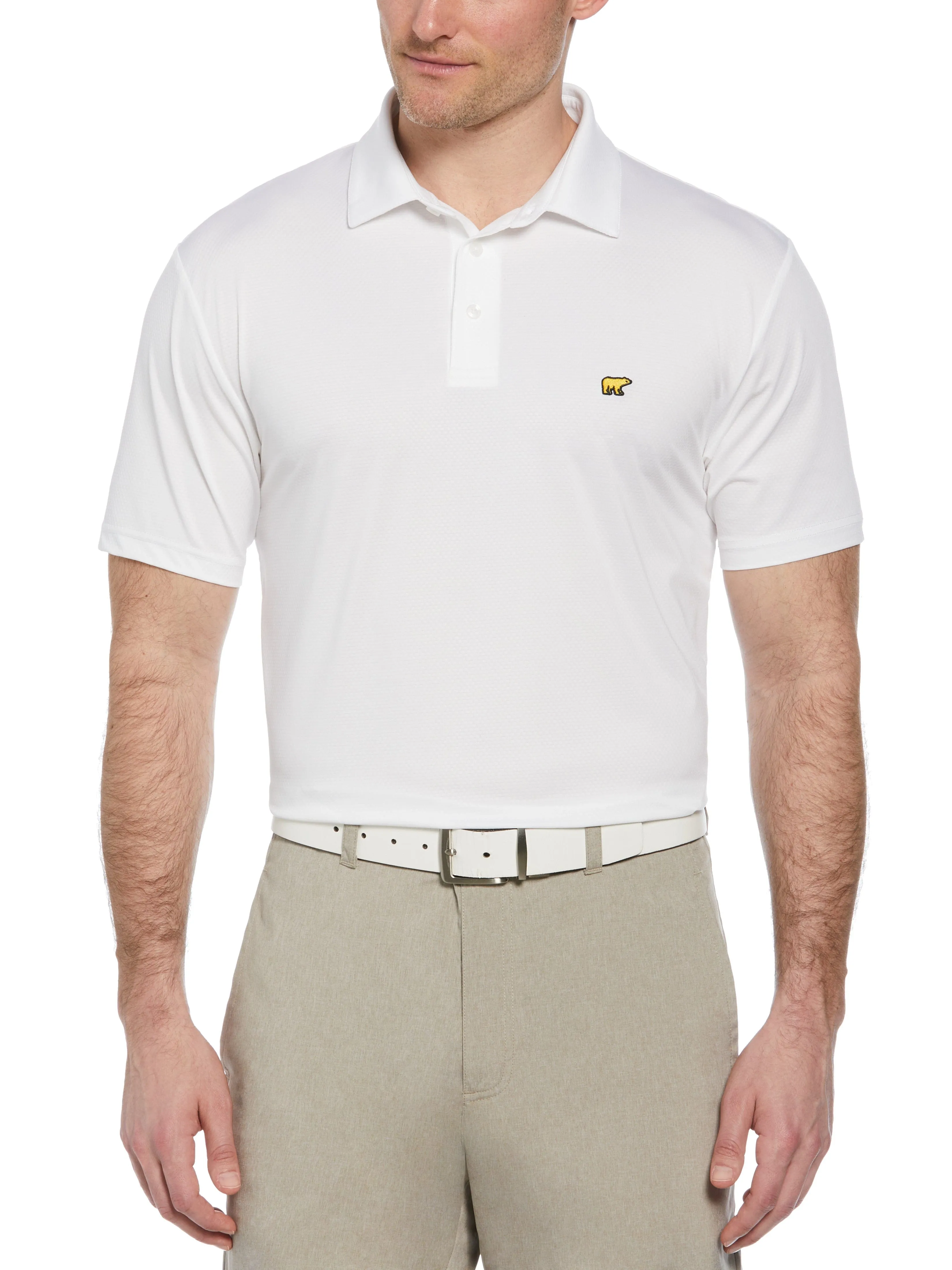 Men's Short Sleeve Solid Texture Polo