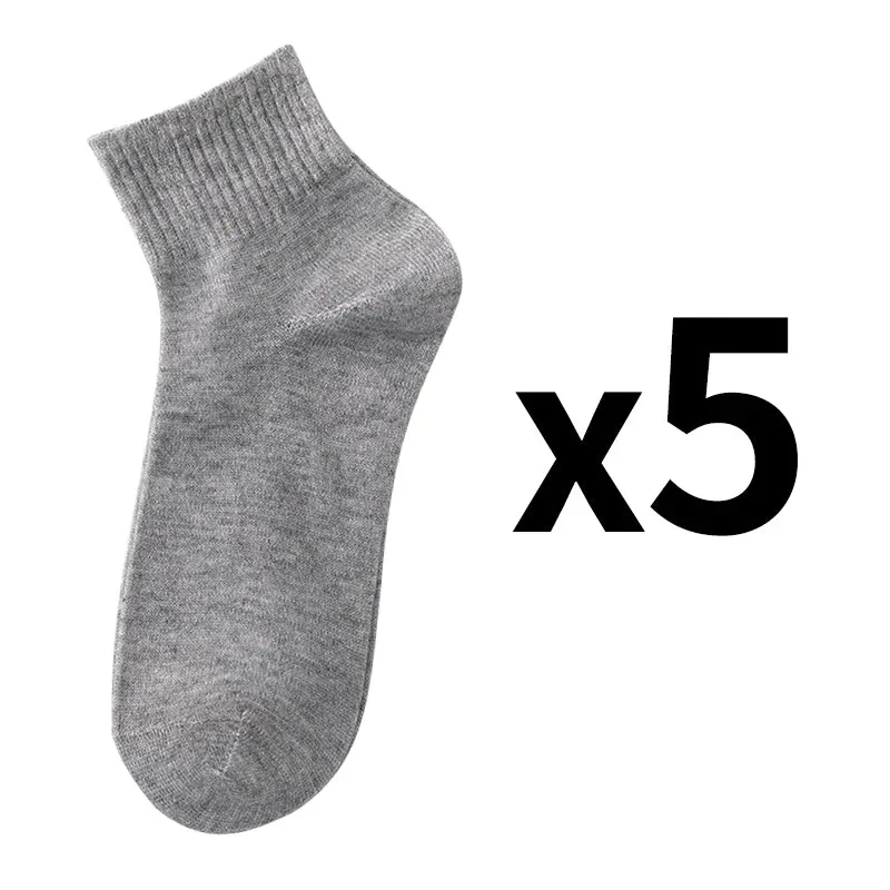 Men's Solid Color Breathable Mesh Short Socks