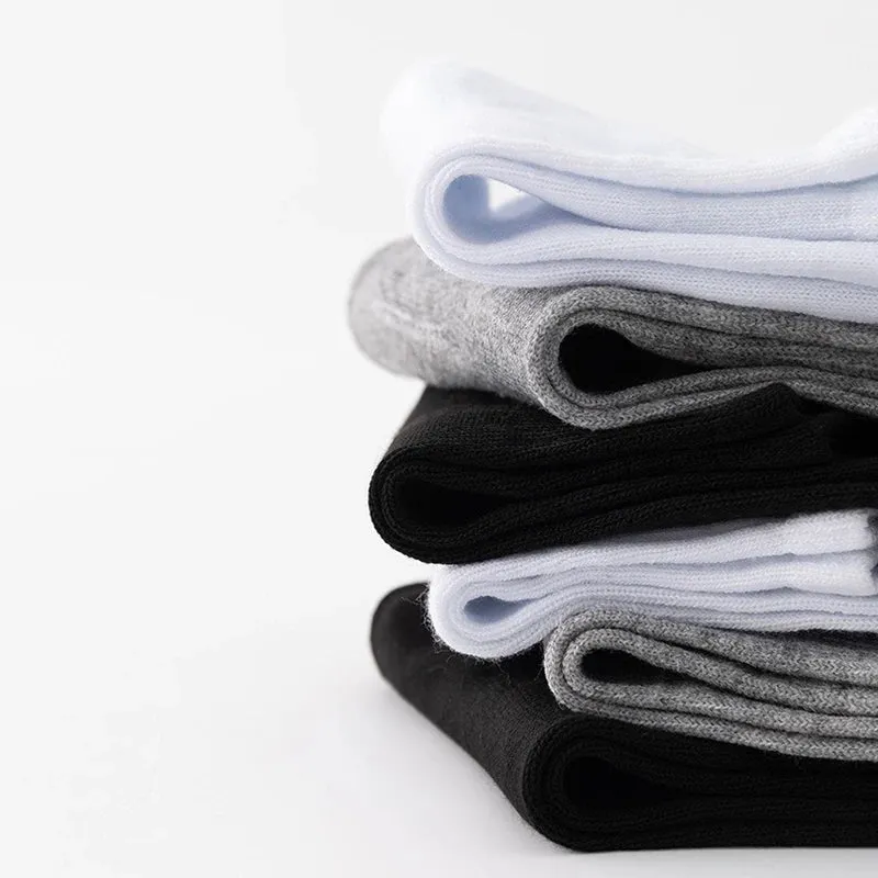 Men's Solid Color Breathable Mesh Short Socks