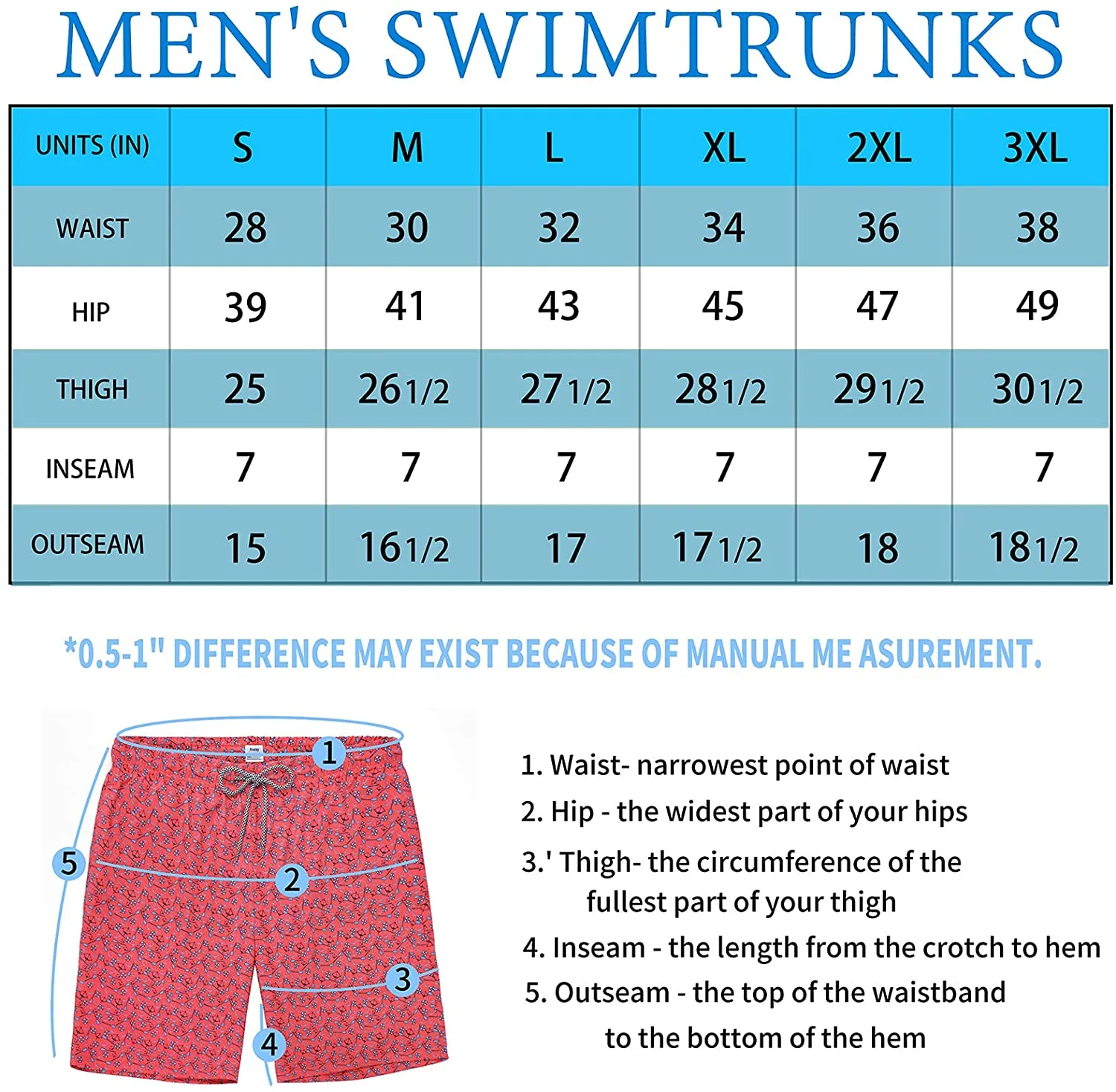 Men's swimming trunks quick dry beach shorts