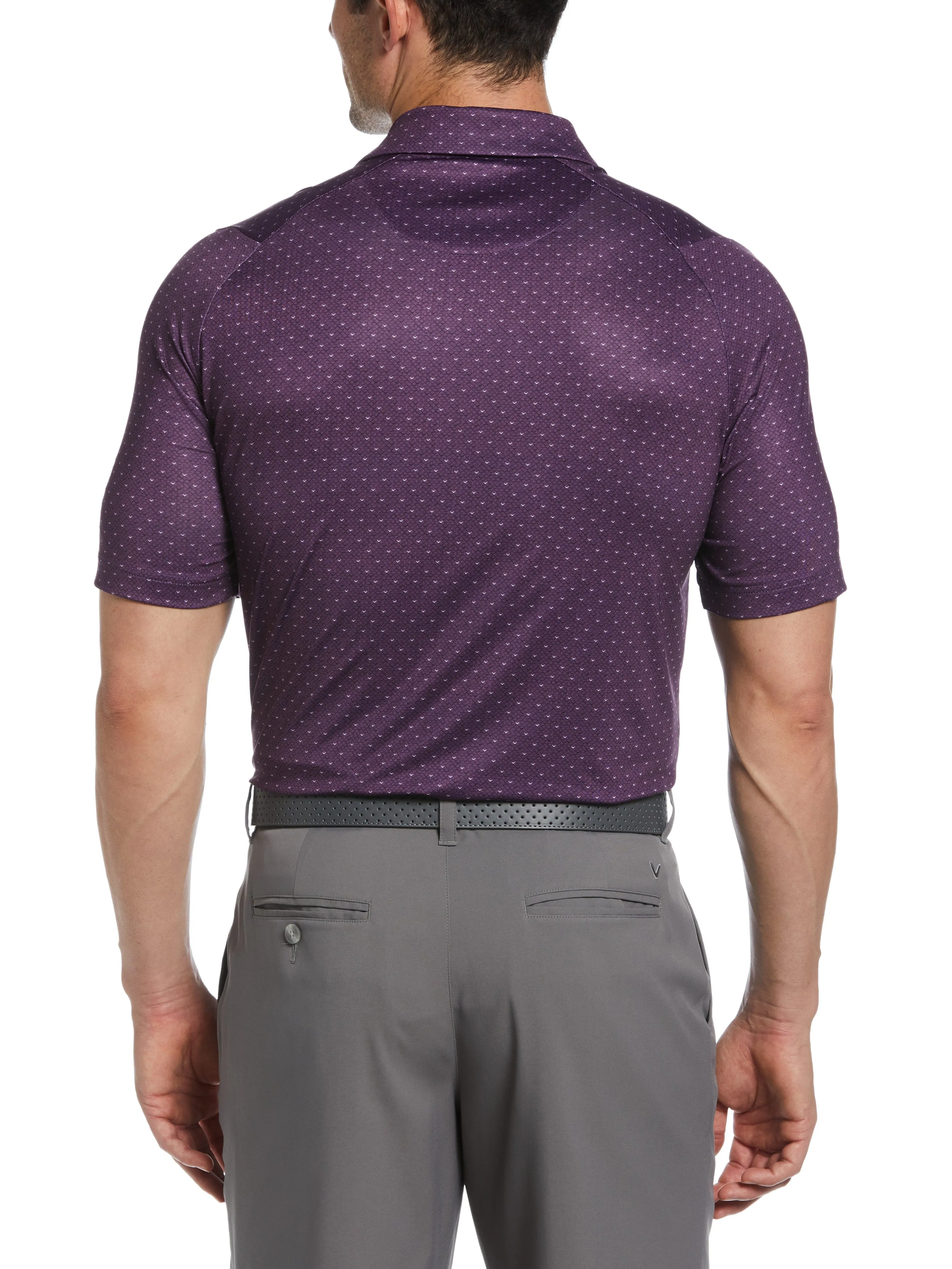 Mens Swing Tech™ Allover Chevron Polo
