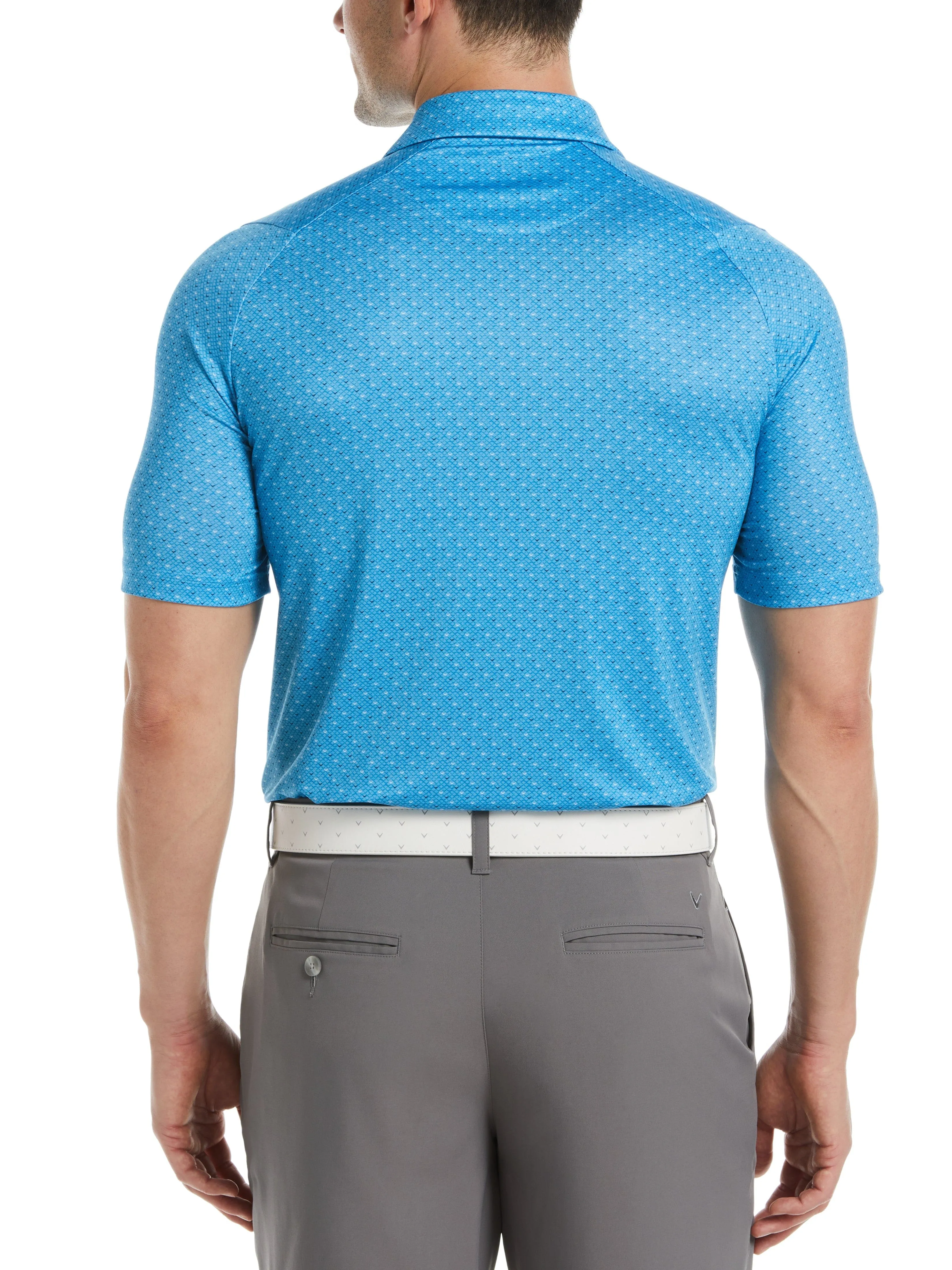 Mens Swing Tech™ Allover Chevron Polo