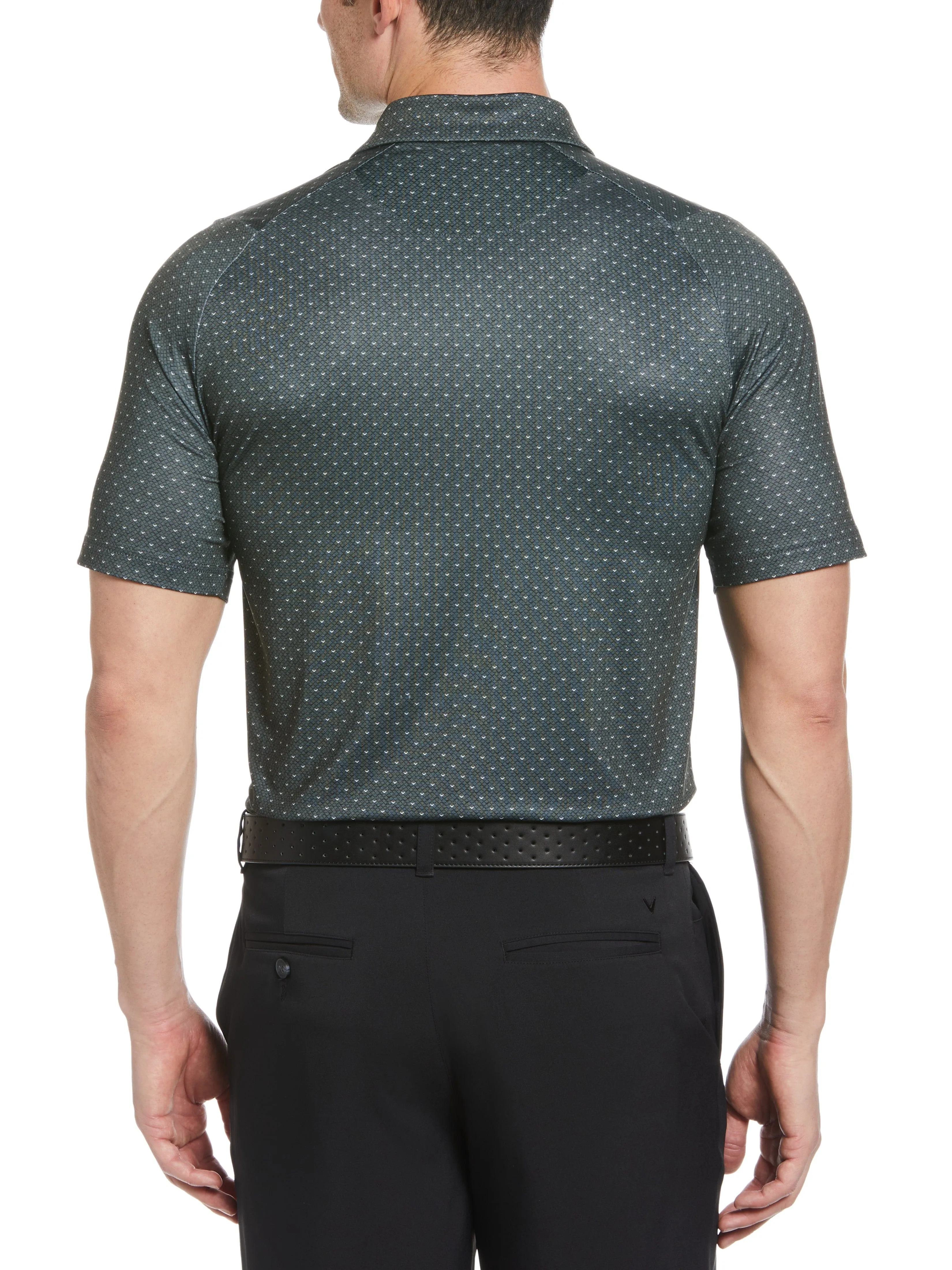 Mens Swing Tech™ Allover Chevron Polo