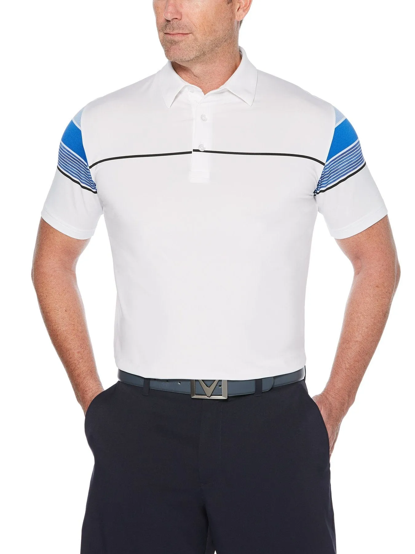 Mens Swing Tech™ Color Block Polo