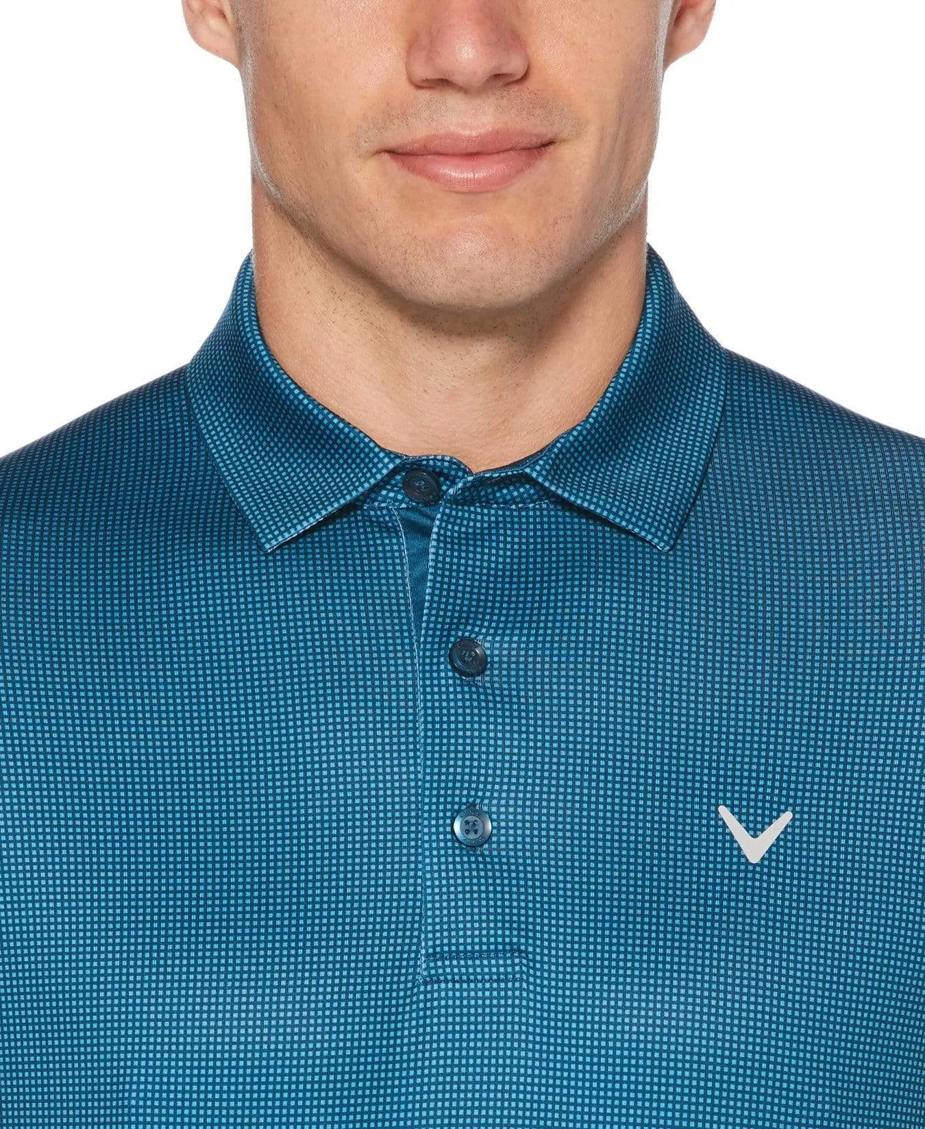 Mens Swing Tech™ Gingham Printed Polo