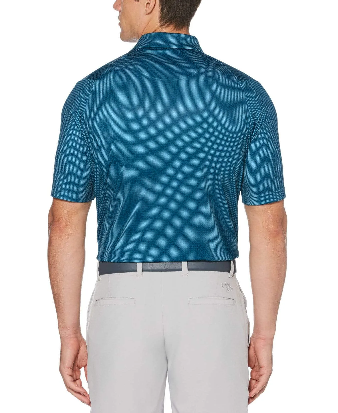 Mens Swing Tech™ Gingham Printed Polo