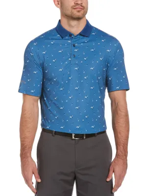 Mens Swing Tech™ Novelty Print Polo