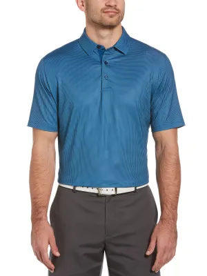 Mens Swing Tech™ Printed Gingham Polo