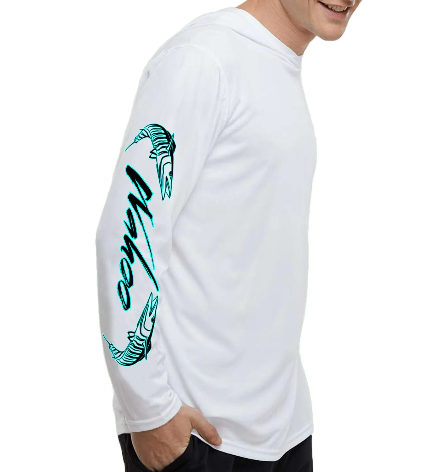 Men's Wahoo White Performance Hoodie