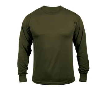 MilSpec Moisture Wicking Long Sleeve T-Shirt Olive Drab
