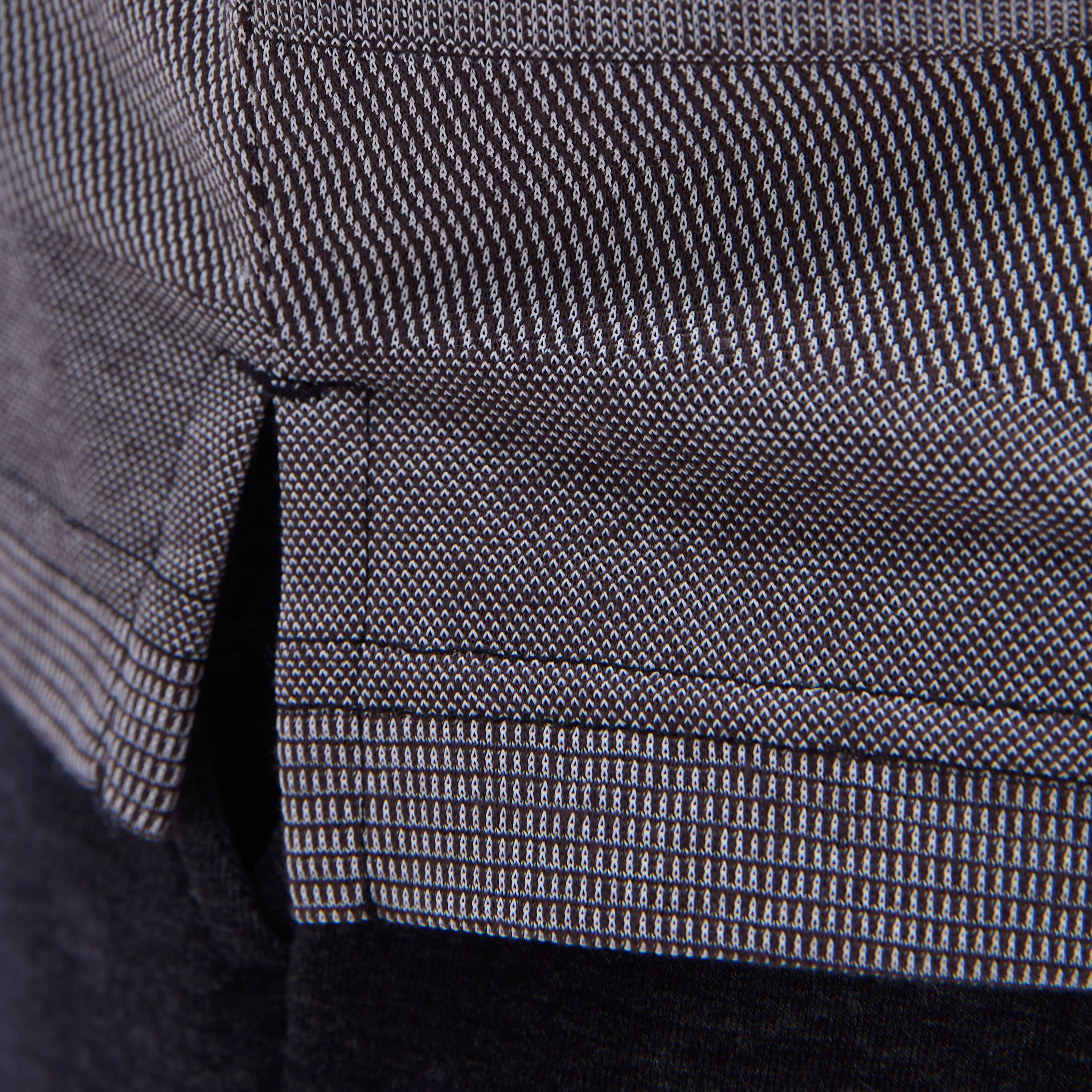 Mixed Media Johnny Collar Polo Shirt