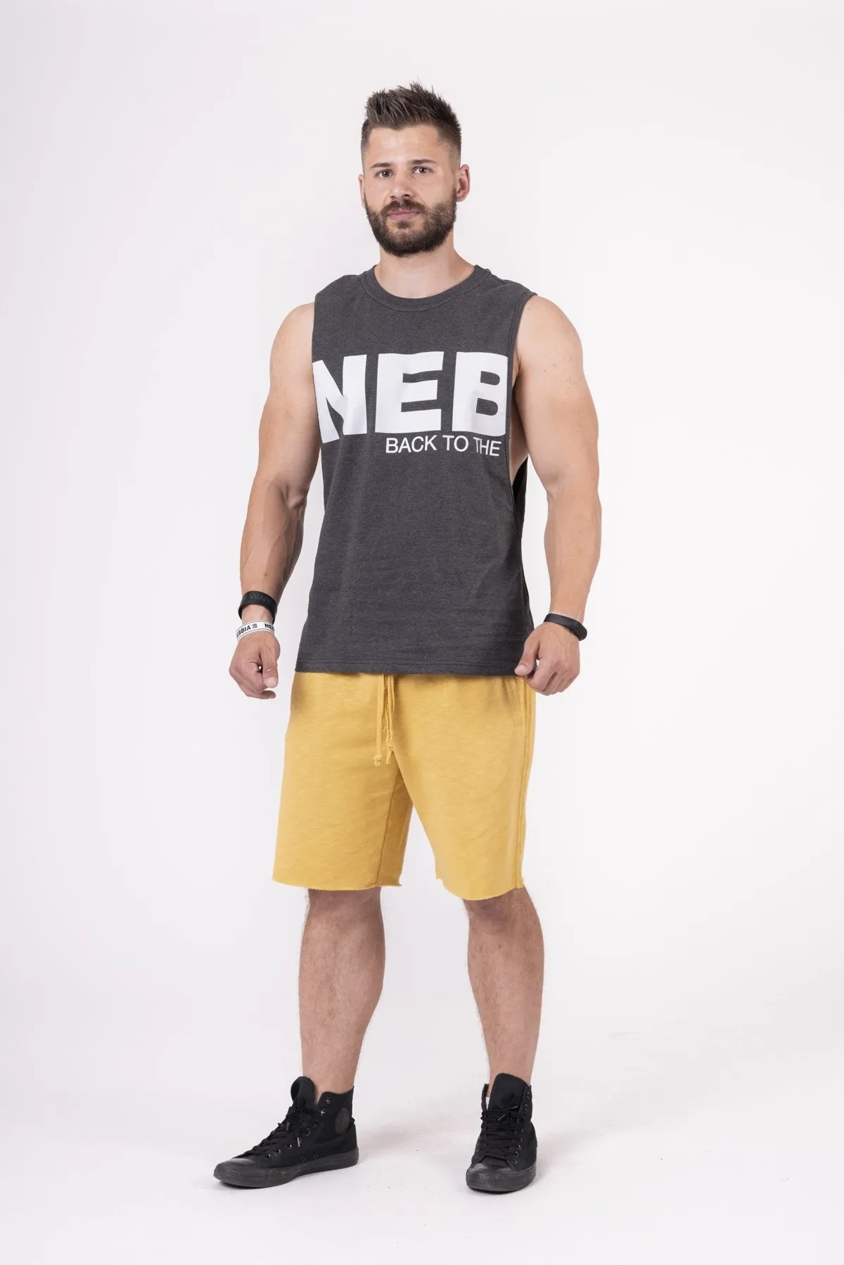 Nebbia Back To The Hardcore Tank Top 144 - Grey
