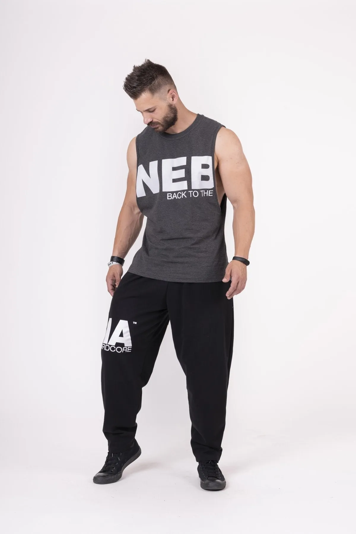 Nebbia Back To The Hardcore Tank Top 144 - Grey