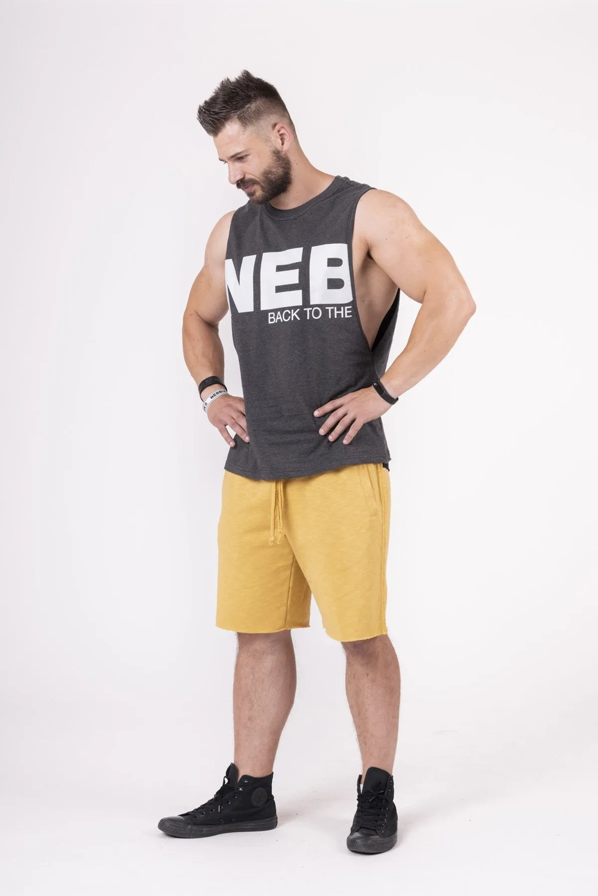 Nebbia Back To The Hardcore Tank Top 144 - Grey