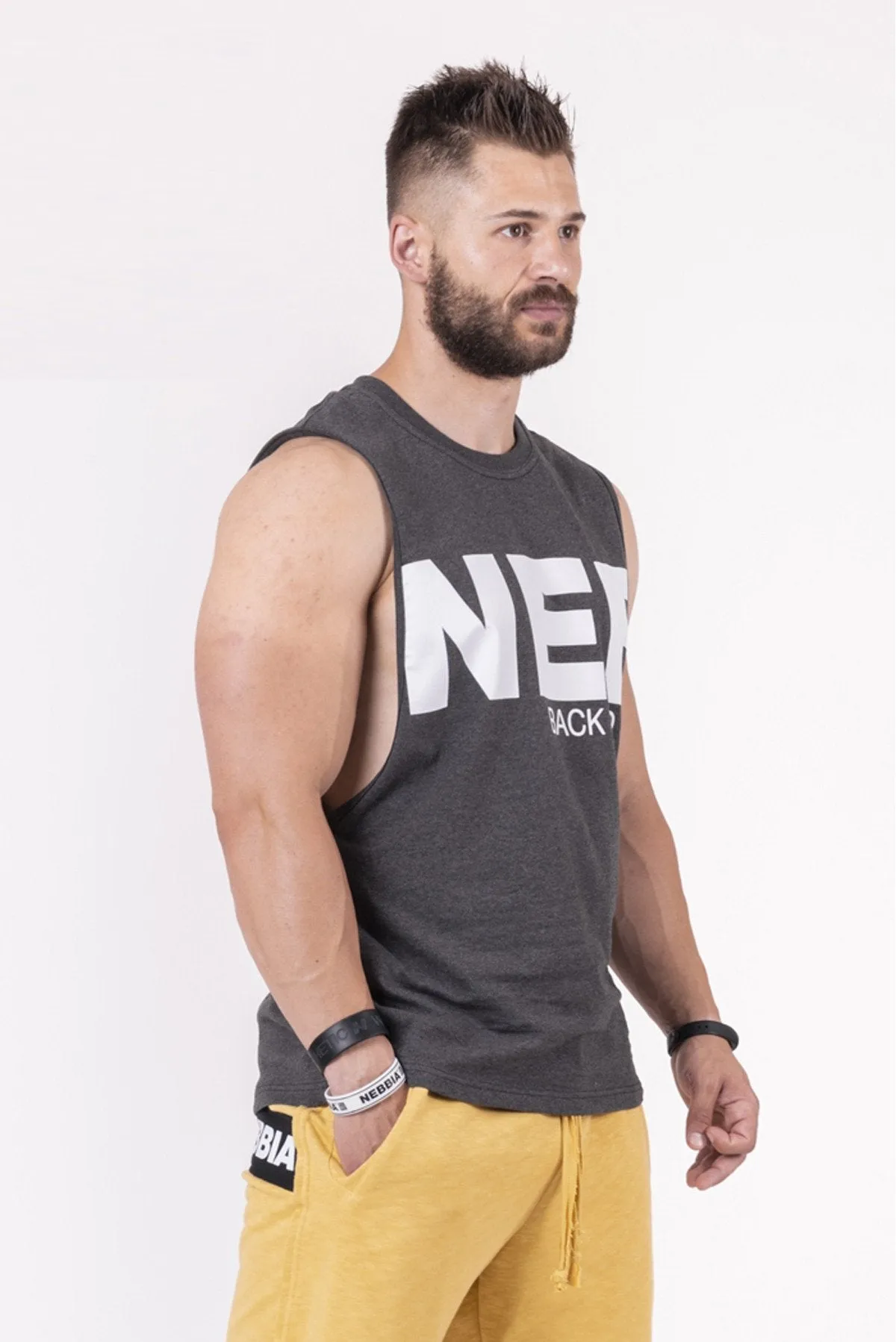Nebbia Back To The Hardcore Tank Top 144 - Grey