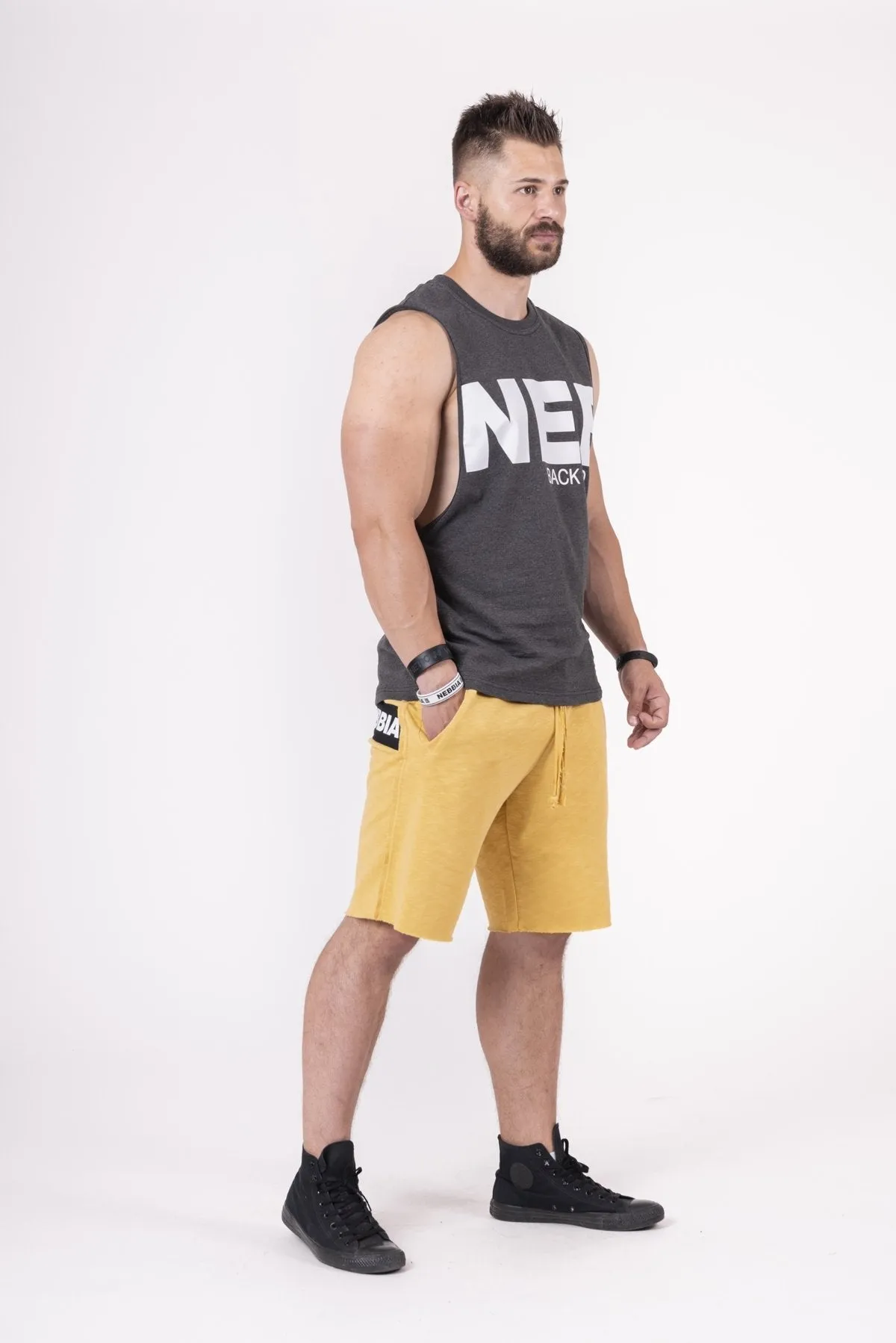 Nebbia Back To The Hardcore Tank Top 144 - Grey