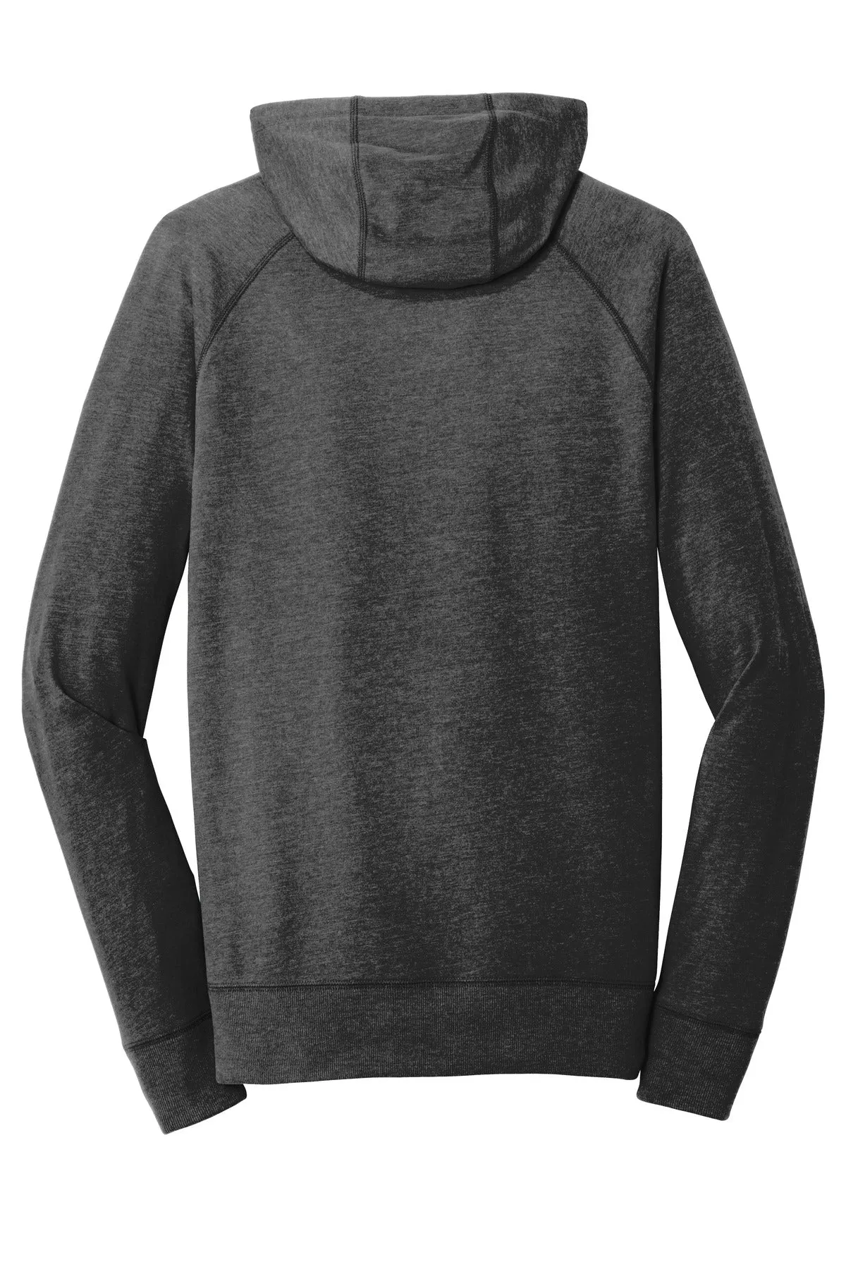 New Era  Sueded Cotton Blend Full-Zip Hoodie. NEA122 Black Heather