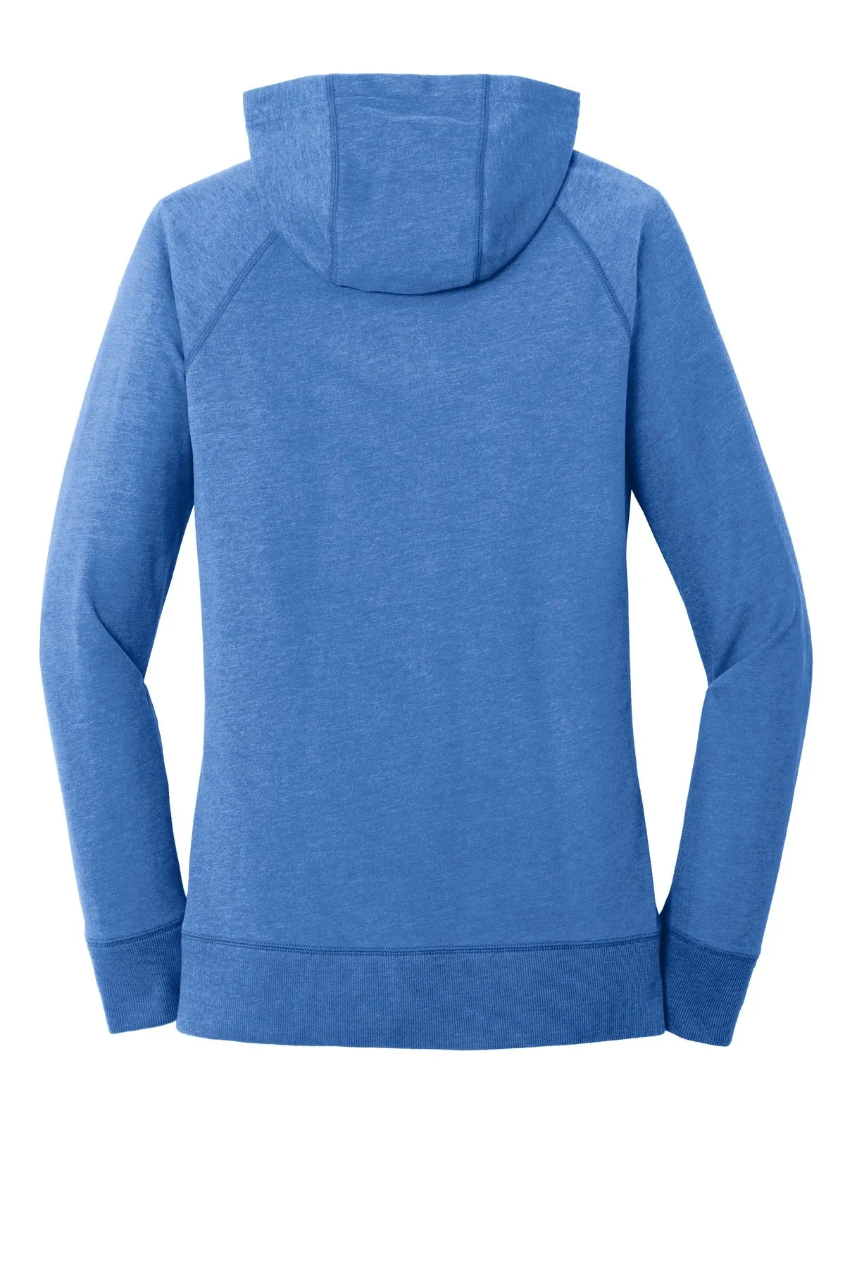 New Era Women's Sueded Cotton Blend Full-Zip Hoodie. LNEA122 Royal Heather