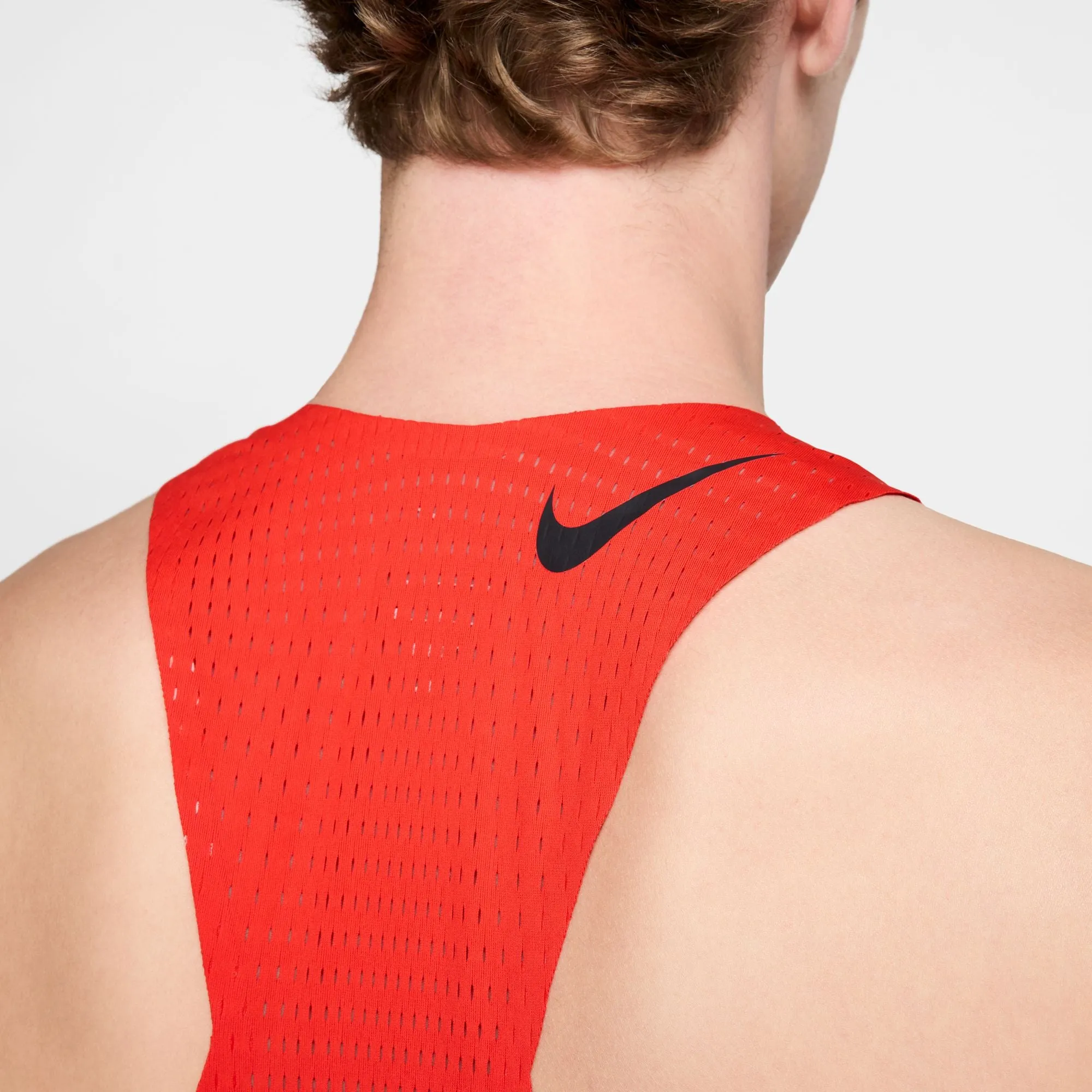 Nike Men's Dri-FIT AeroSwift ADV Running Vest Light Crimson / Black