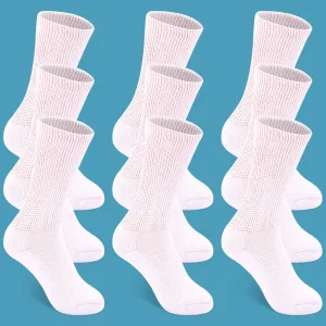 Non-Binding Diabetic Crew Socks (9 Pairs)