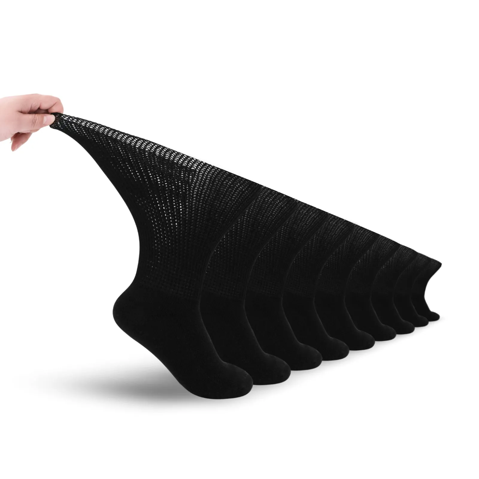 Non-Binding Diabetic Crew Socks (9 Pairs)