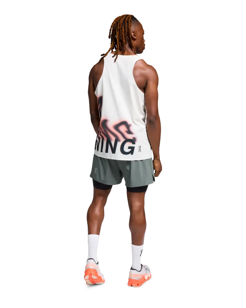On Men's Pace Tank Undyed White