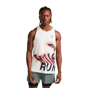 On Men's Pace Tank Undyed White