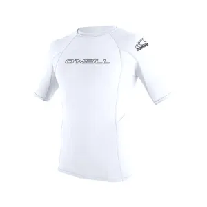 O'Neill - Basic Skins S/S Crew Rash Vest - White