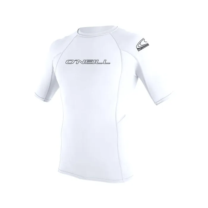 O'Neill - Basic Skins S/S Crew Rash Vest - White