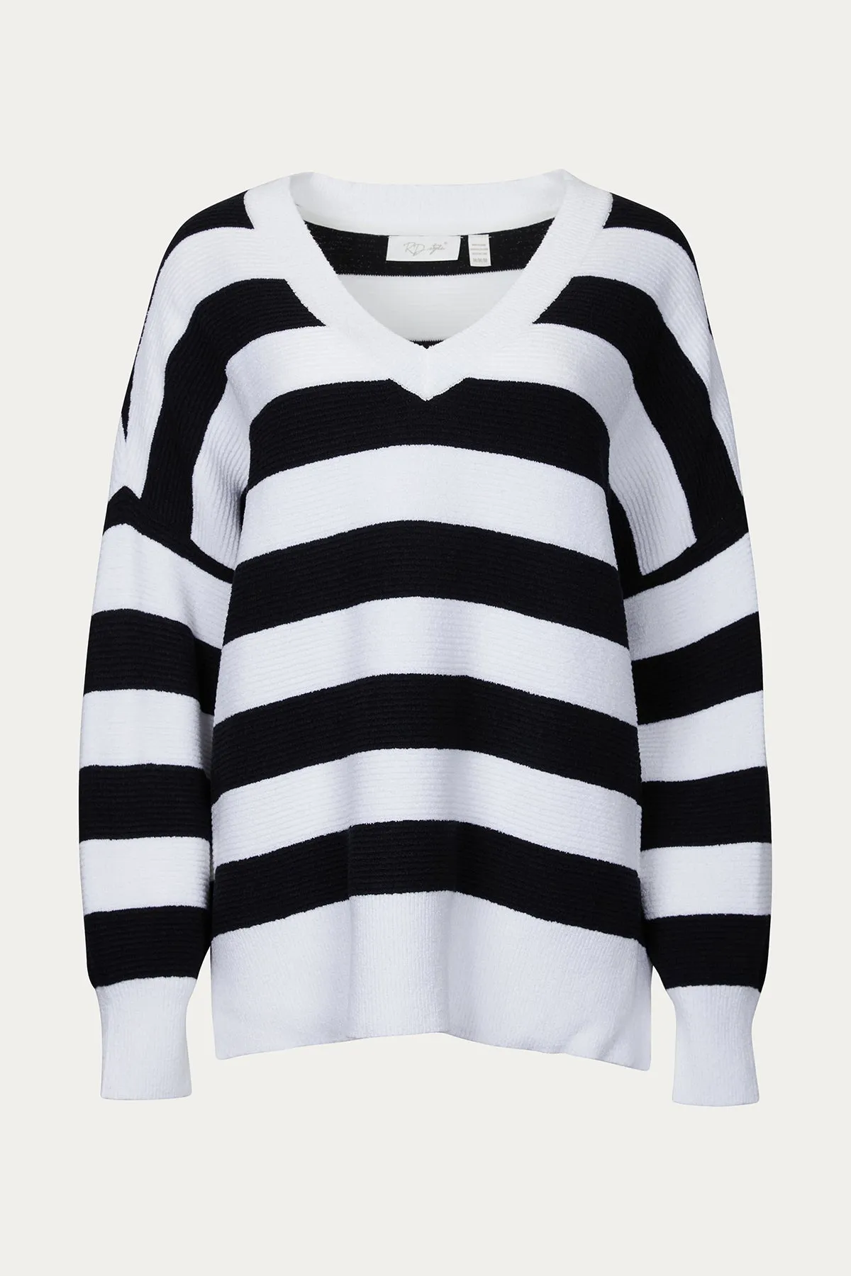 OVERSIZED OTTOMAN RUGBY STRIPED SWEATER