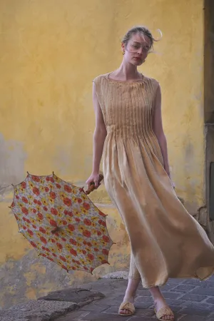 Paloma Linen Dress in Golden (Pre-Order, Ships April 15)