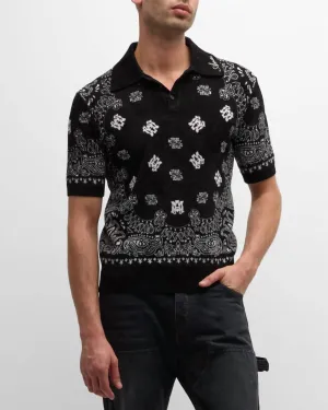 Panhandle - Bandana Knit Short Sleeve Polo