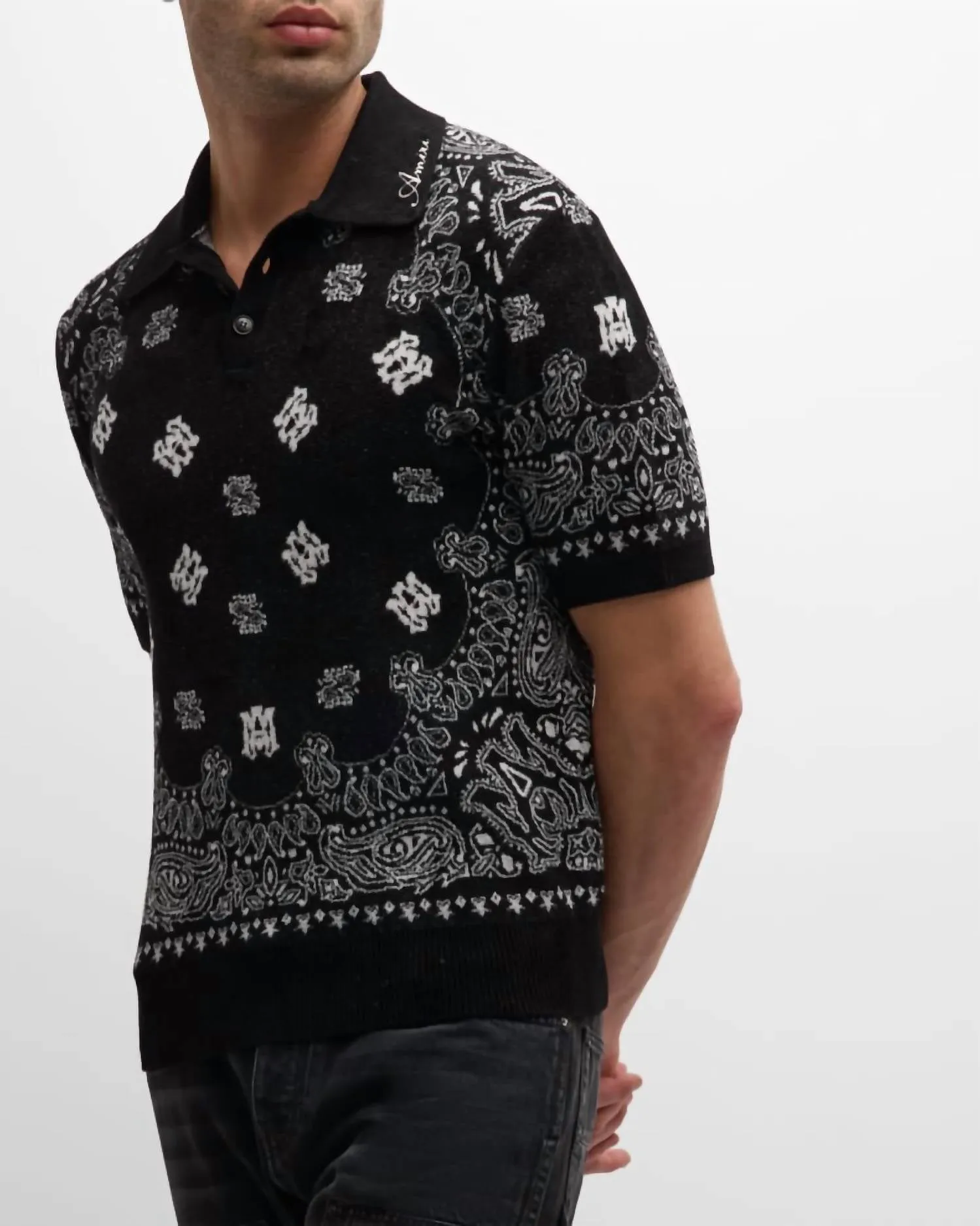 Panhandle - Bandana Knit Short Sleeve Polo