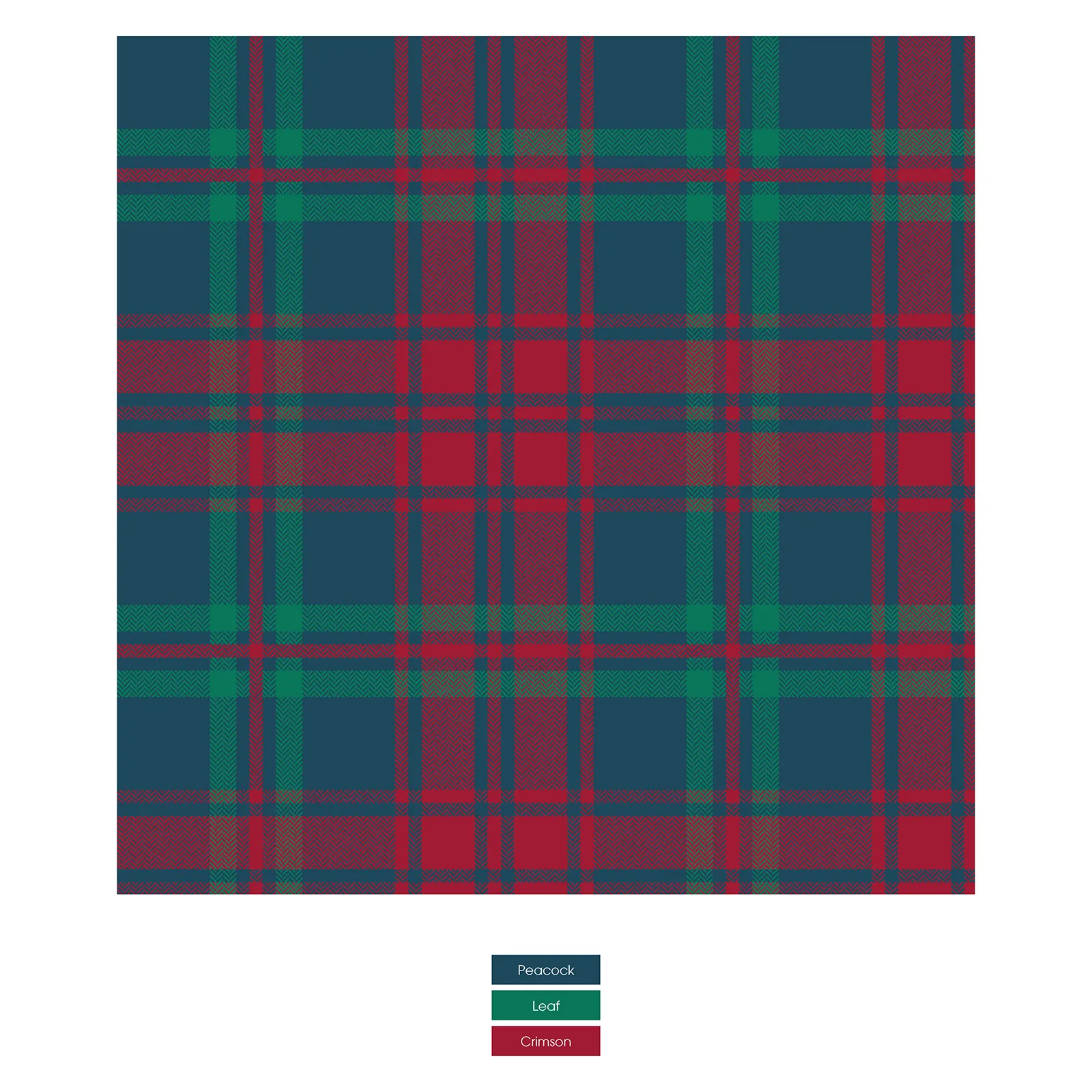 Peacock Plaid Men's Print Pajama Pants Kickee Pants  - Holiday